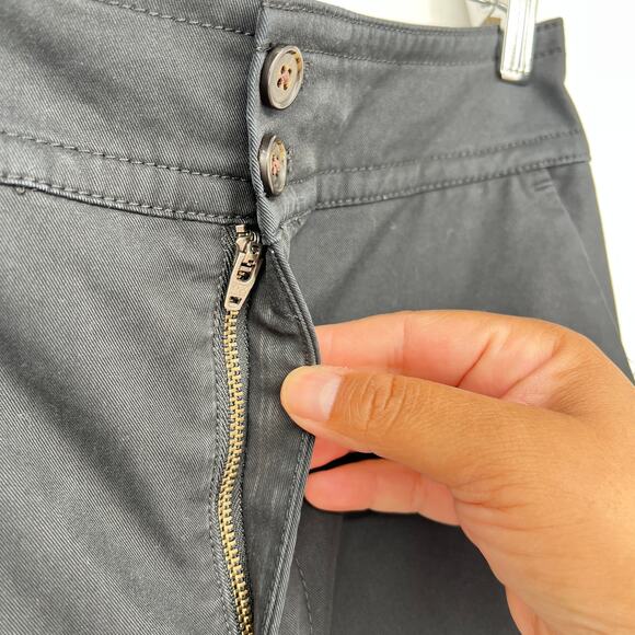 J.Crew Frankie Pants in Stretch Twill Wide Leg Women's 2 Black Business Casual - Picture 6 of 12